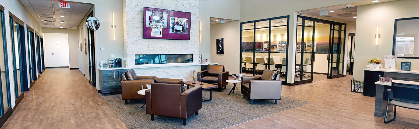 Waiting area at the Billings branch