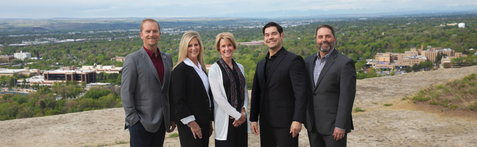 Billings commercial team on the Rims.