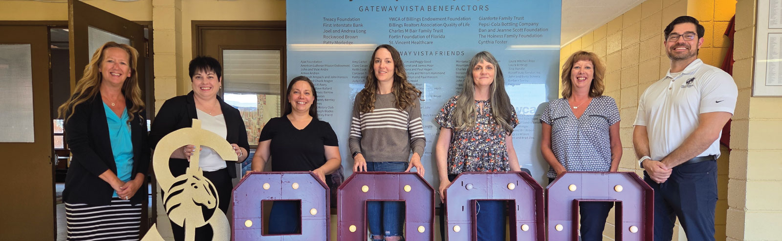 First Federal employees and members of YWCA holding $9,000 numbers.